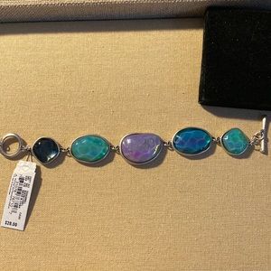 NWT Karma Bella silver and opal like stones